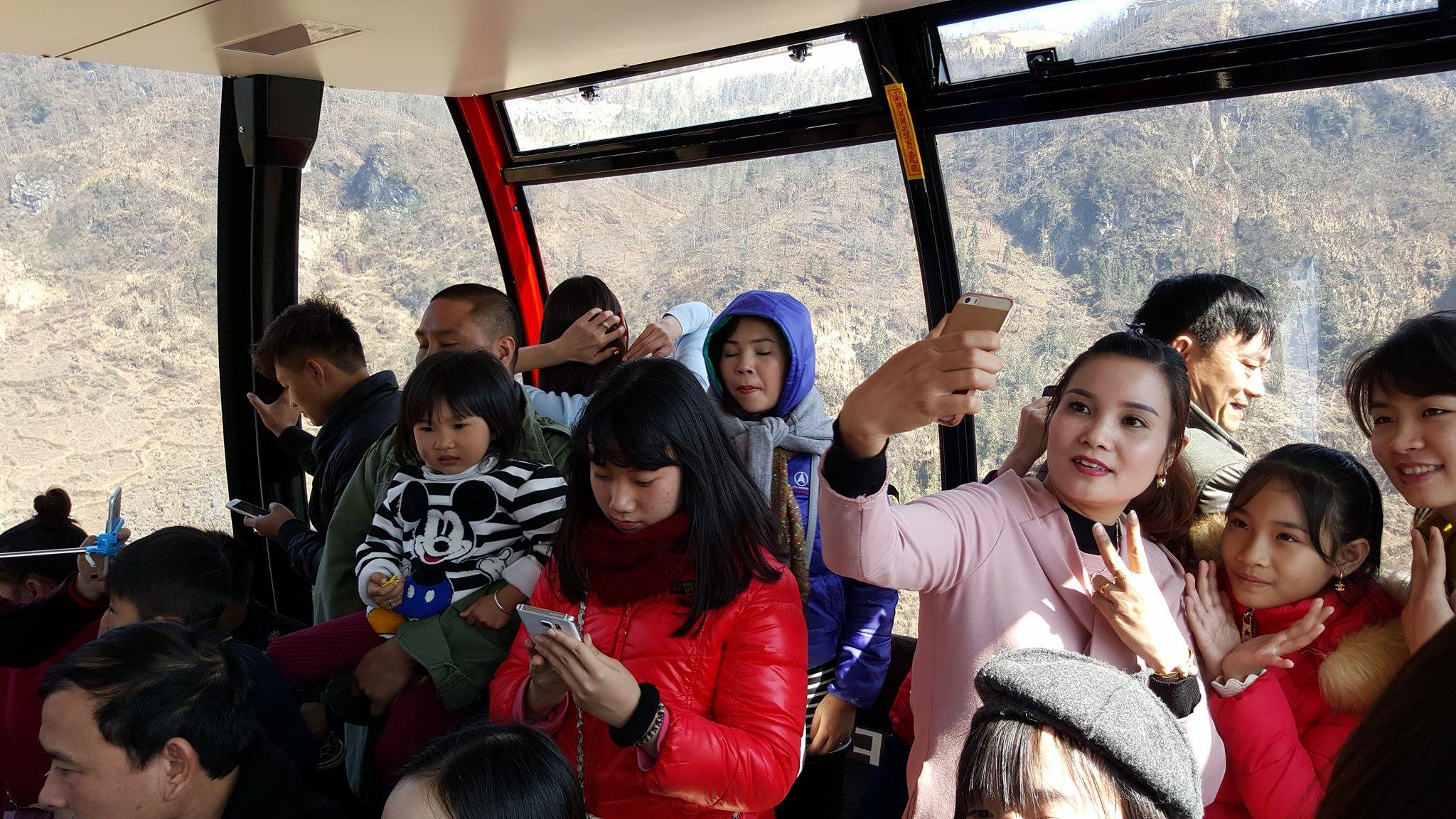 on the Fansipan Cable Car,